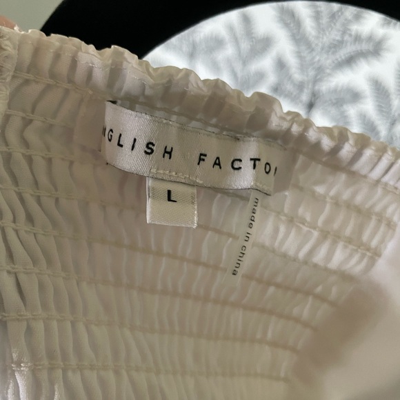 White English Factory Puffy Sleeve Top - Picture 5 of 6